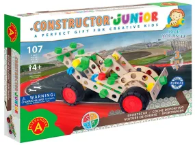 Sports Car self assembly wood construction toy set 107 piece