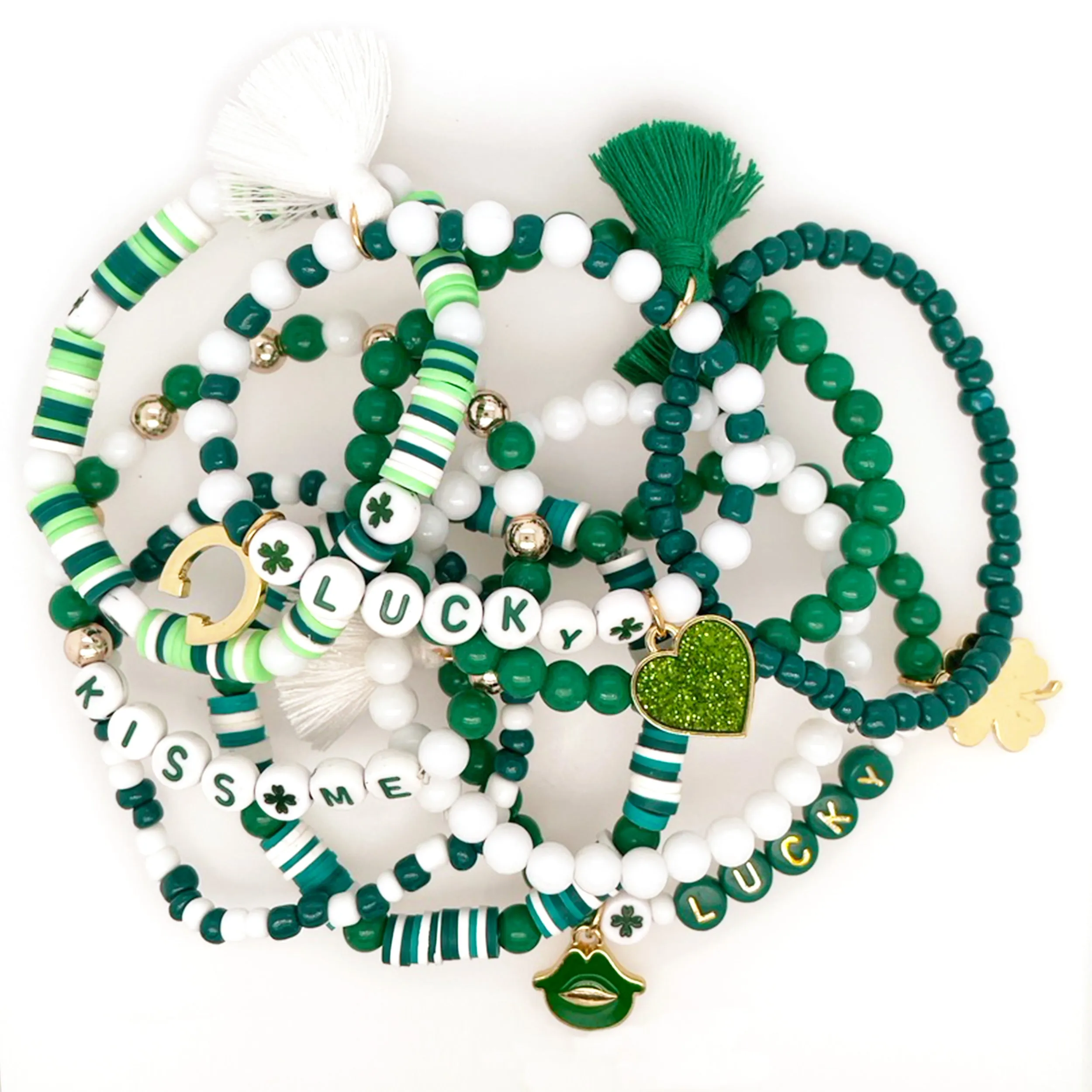 St. Patrick's Day LUCKY CHARMS Jar DIY Bead Kit