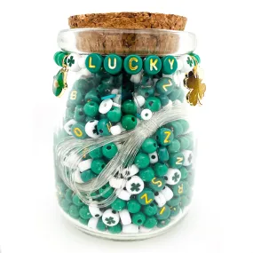 St. Patrick's Day LUCKY CHARMS Jar DIY Bead Kit