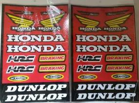 ST063 RED STICKERS STICKER KIT PACK OF 2 FOR PIT DIRT MINI QUAD BIKES