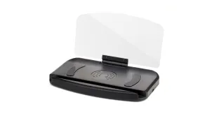 Style: With wireless charging - Creative HUD HD Car Phone Holder