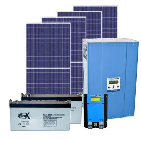 Sustainable 5kW Peak System with 12kWh Battery Reserve and 3.6kWp Solar Array Solar Power Kit
