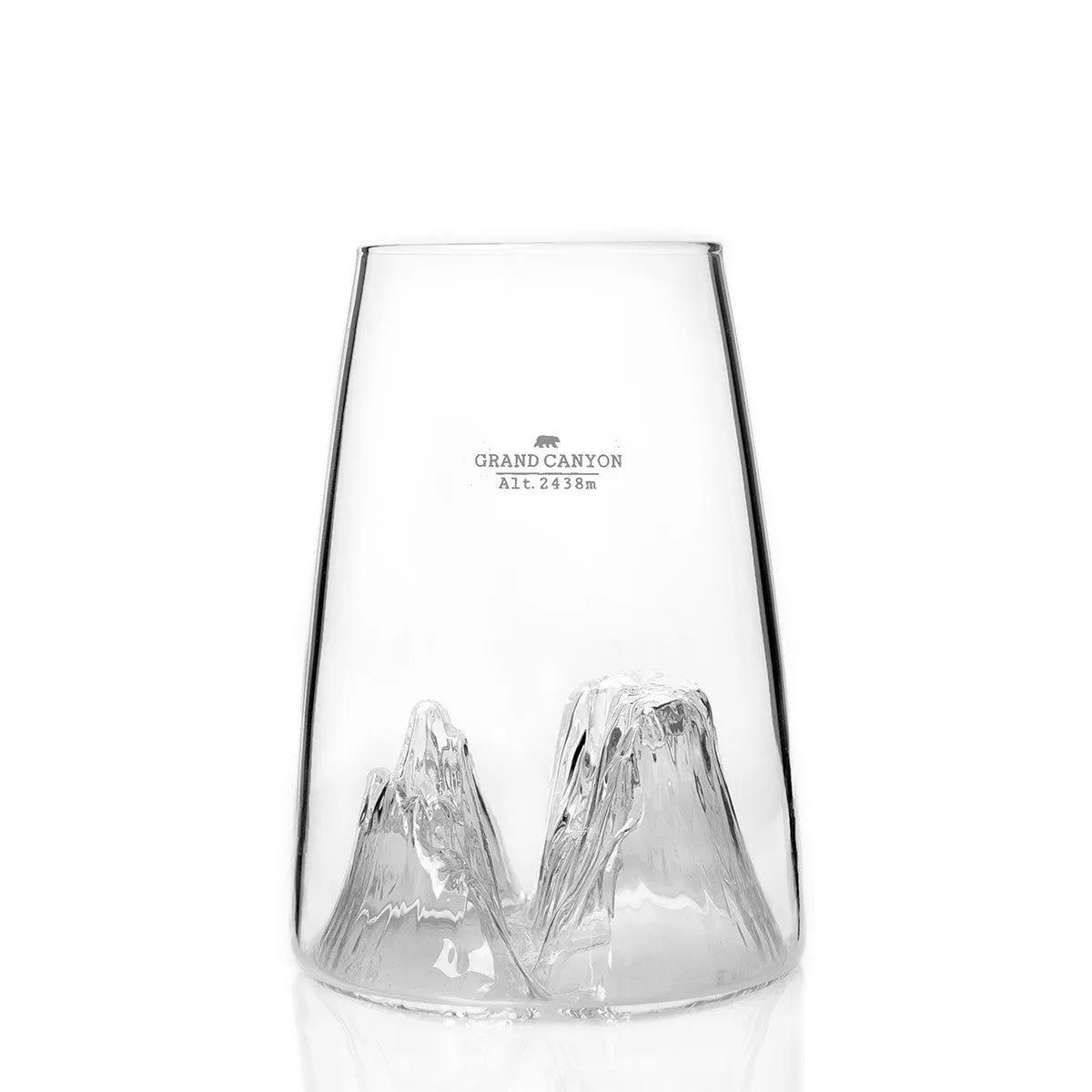 Topographic Glass - Three Mountains