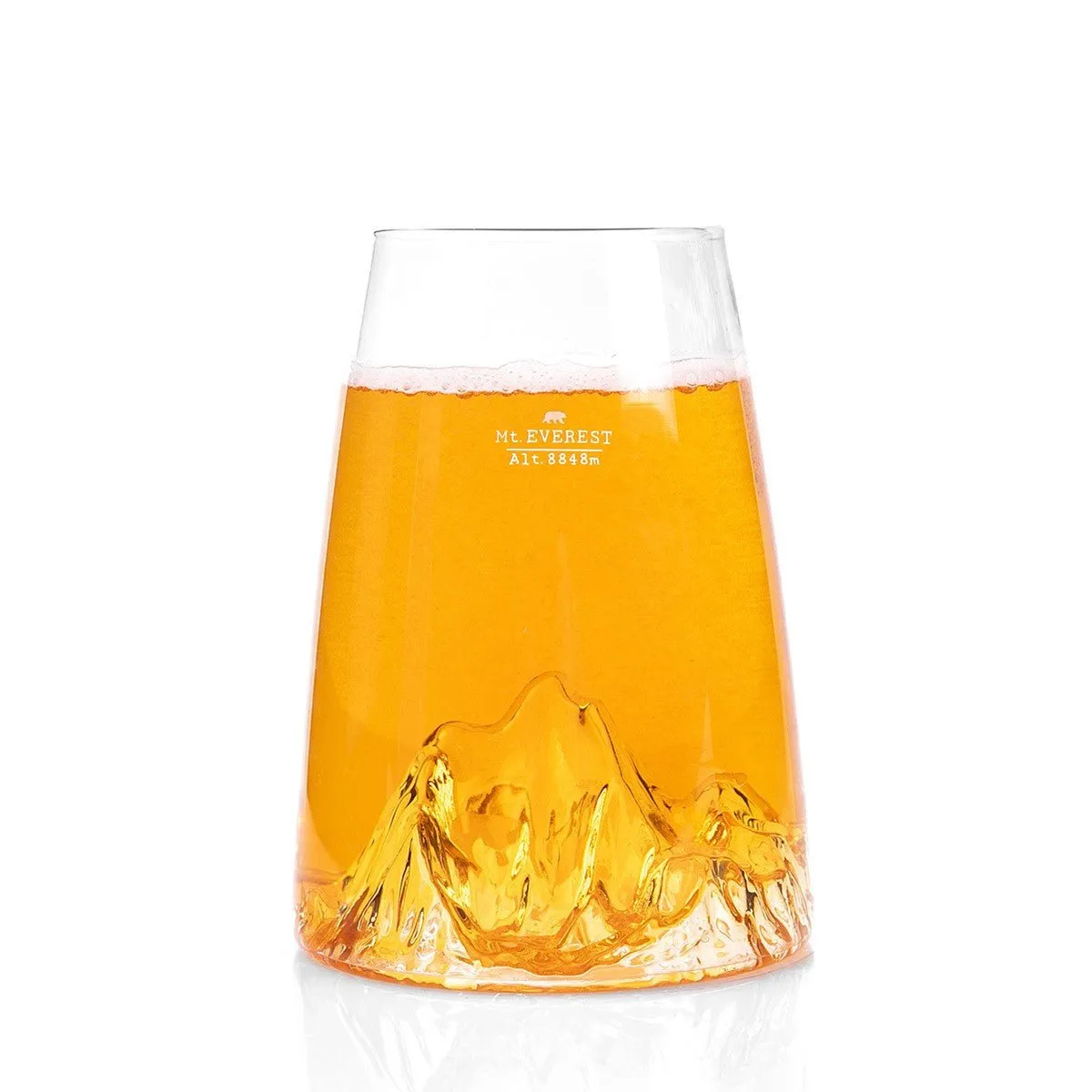 Topographic Glass - Three Mountains
