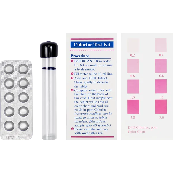 Total Chlorine Test Kit with 10 tablets -TK-CL-10-KIT
