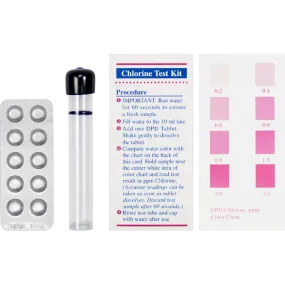 Total Chlorine Test Kit with 10 tablets -TK-CL-10-KIT