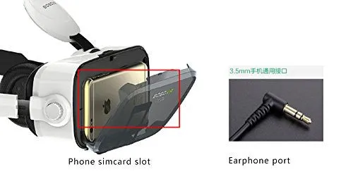 VIGICA Google Cardboard 3D VR Headset, BOBOVR Z4 Virtual Reality Glasses for 4.7~6.2" Inch Smartphones for 3D...