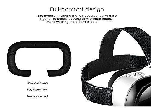 VIGICA Magicsee M1 VR One Virtual Reality Headset 3D VR Glasses Game Android 4.4 2G/16G HDMI 1080P HD 360 Viewing...