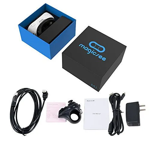 VIGICA Magicsee M1 VR One Virtual Reality Headset 3D VR Glasses Game Android 4.4 2G/16G HDMI 1080P HD 360 Viewing...