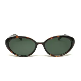 Vintage Small Size 90s Deadstock Bel Aire Oval Frame Sunglasses - Original Tortoise