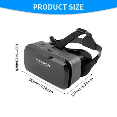 VR Shinecon Headset Phone Immersive 3D VR Glass SC-G06A
