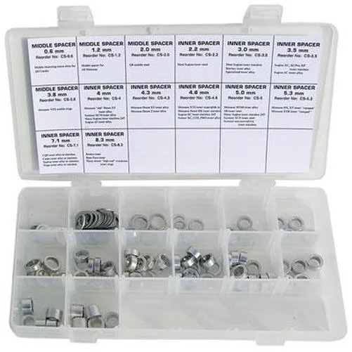 WHEELS Mfg Cs-Kits Aluminum Chainring Spacer Kit 0.6-8.3 Mm 120 Pcs