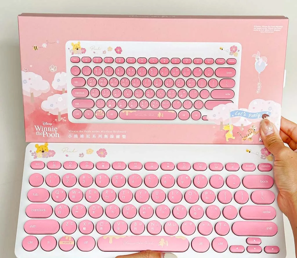Winnie the Pooh Wireless Optical Mouse and Keyboard