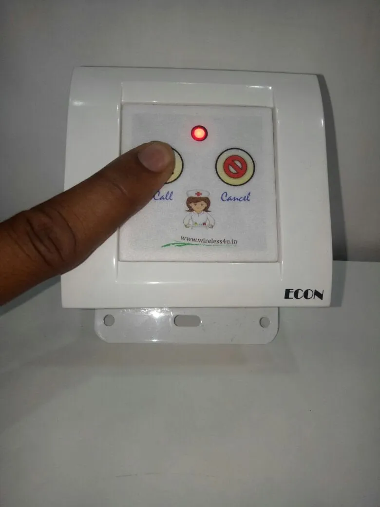 Wireless Call Bell System for 30 Bed Remote Call and Cancel Type Wall Mounted Type