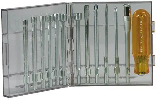 Xcelite 99PS50 Compact Screwdriver & Nutdriver Kit, 13 piece